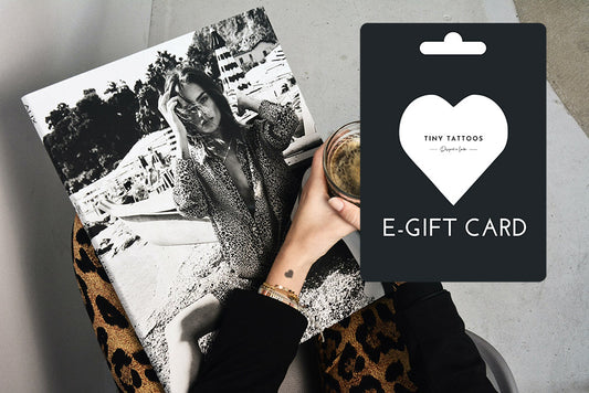 E-Gift Card for a temporary tattoo lover